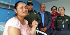 Íngrid, la valiente patrullera, se recupera del disparo en su brazo
