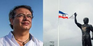 Bandera del M19 que se izó en evento de Petro genera dura controversia