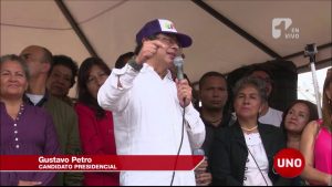 Gustavo Petro se proclamó el nuevo Galán, en la plaza en la que fue asesinado el líder liberal