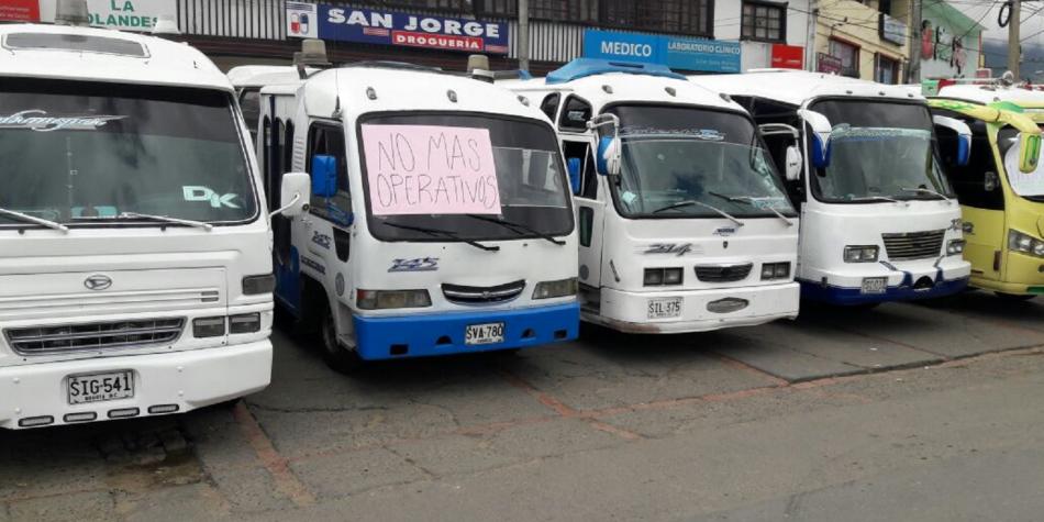 Paro de buses afectó movilidad entre Sibaté y Bogotá