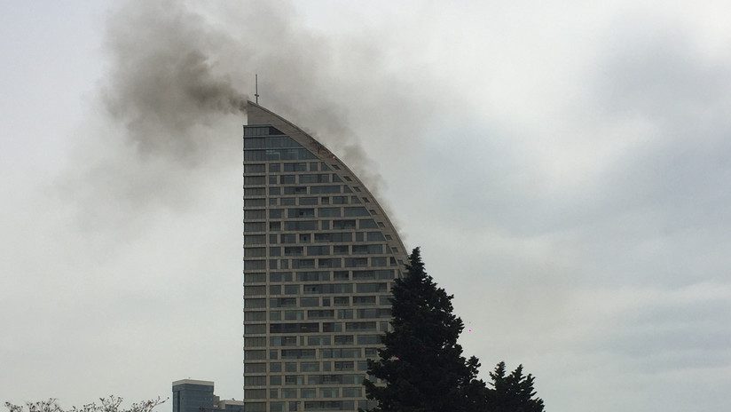 Se vuelve a incendiar la Torre Trump en Bakú
