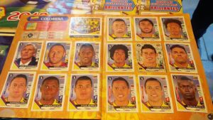 La particular nómina de Colombia en el álbum peruano del Mundial