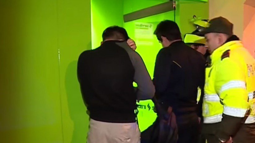 Venezolanos capturados por intentar robar un cajero en Bogotá