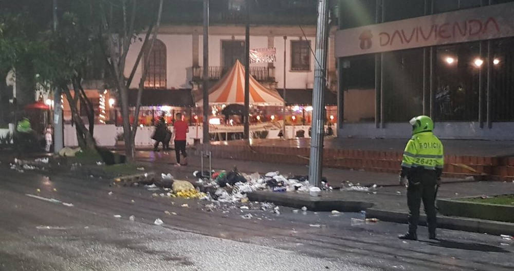 Disturbios en Bogotá cerca de concierto de la campaña de Vargas