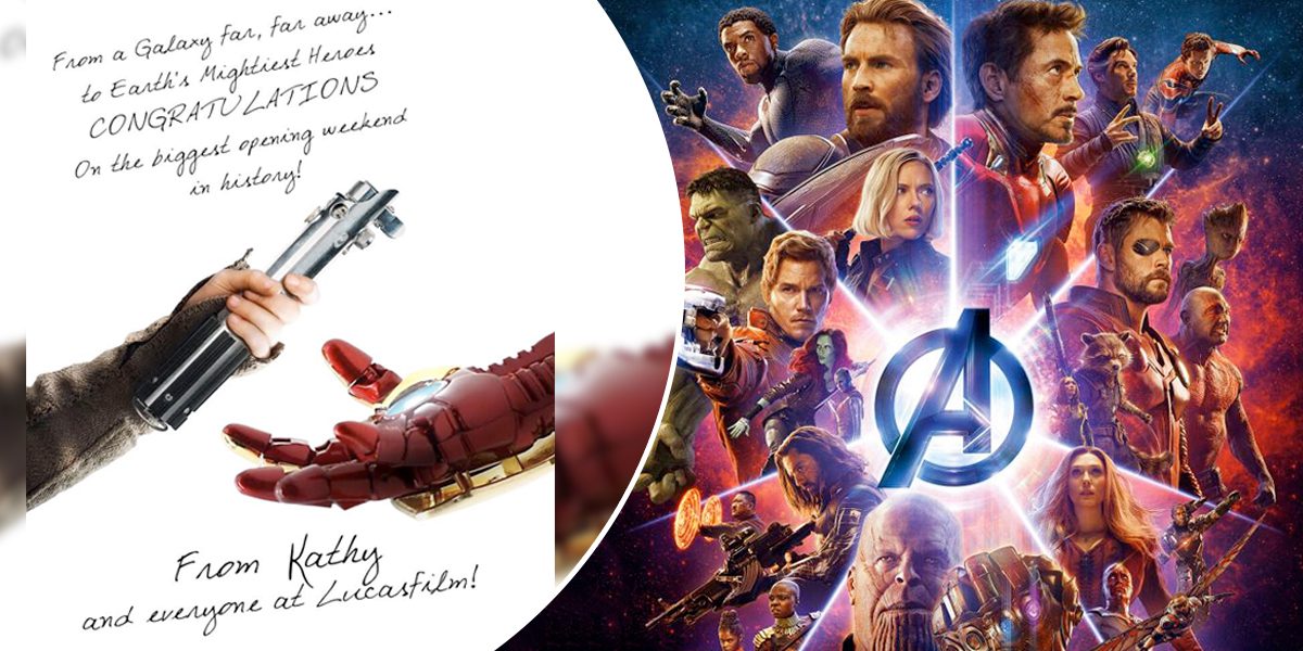 'Star Wars' entrega sable láser 'Avengers: Infinity War' por romper récord en taquilla