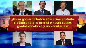 Candidatos presidenciales respondieron sobre gratuidad en la educación