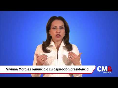 Viviane Morales renuncia a su aspiración presidencial