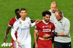 Salah deja lesionado y entre lágrimas la final de la Liga de Campeones