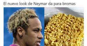 Los memes que dejaron el nuevo y extravagante look de Neymar