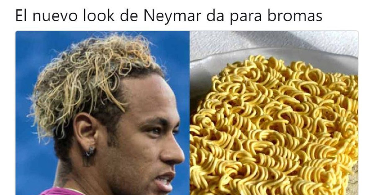 Los memes que dejaron el nuevo y extravagante look de Neymar