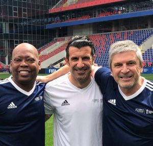 El ‘Tino’ Asprilla asistió al torneo amistoso de las leyendas de la FIFA en Moscú