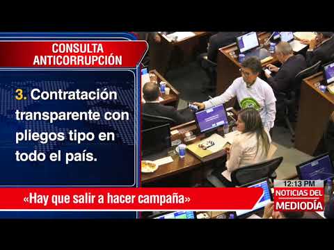 ‘Cada pregunta debe pasar el umbral, por eso hay que votar siete veces sí’: Lozano sobre consulta anticorrupción