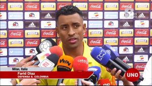Farid Díaz ya entrena con la Selección Colombia en Milán