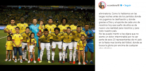 El sentido mensaje de Edwin Cardona a sus compañeros de la Selección