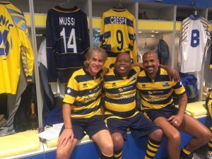 Así fue el partido de leyendas del Parma al que asistió el ‘Tino’ Asprilla