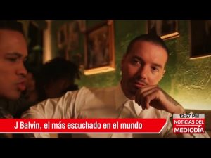 J Balvin alcanza el número uno global en Spotify