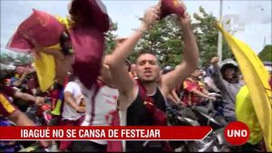 Al son del bunde tolimense fue recibido el equipo campeón en Ibagué