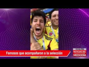 Los famosos que acompaaron a Colombia en la derrota ante Japón