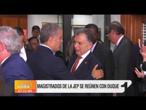 El encuentro entre el presidente electo Iván Duque y los magistrados de la JEP