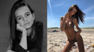 publicación foto de cómo era su cuerpo