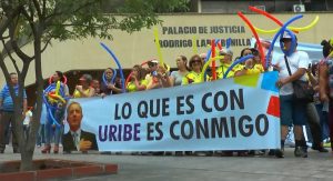 Seguidores del Centro Democrático marcharon en Nieva
