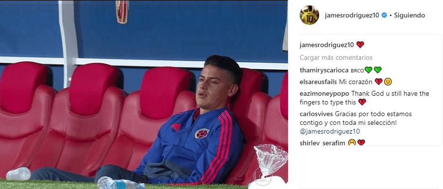 El mensaje de James Rodríguez que “le parte el alma” a toda Colombia