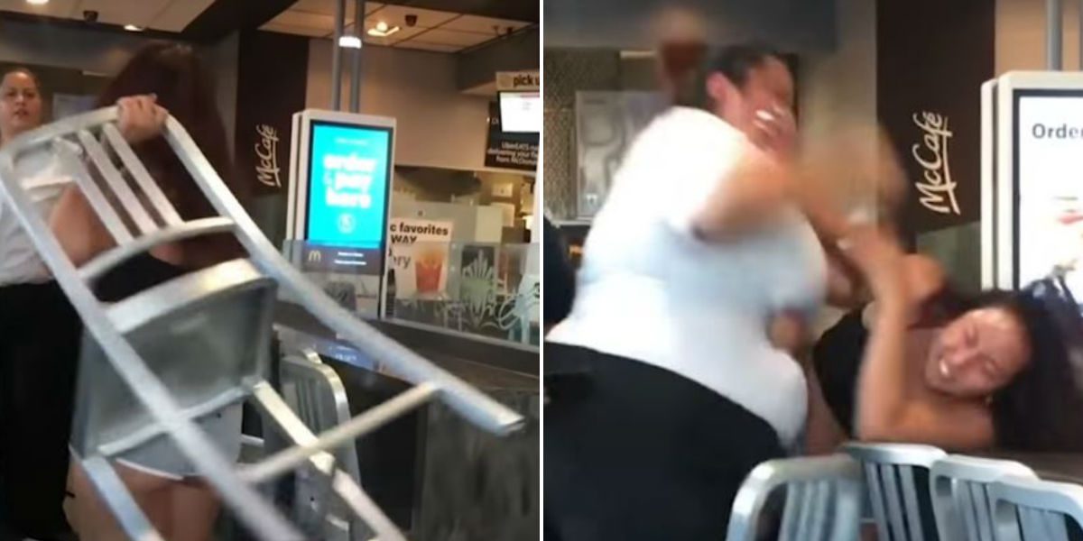 La brutal pelea que se vivió en un McDonald's de Estados Unidos