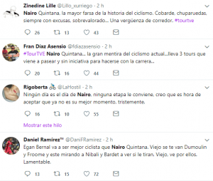 Nairo Quintana es atacado por su “flojo” rendimiento en el Tour de Francia