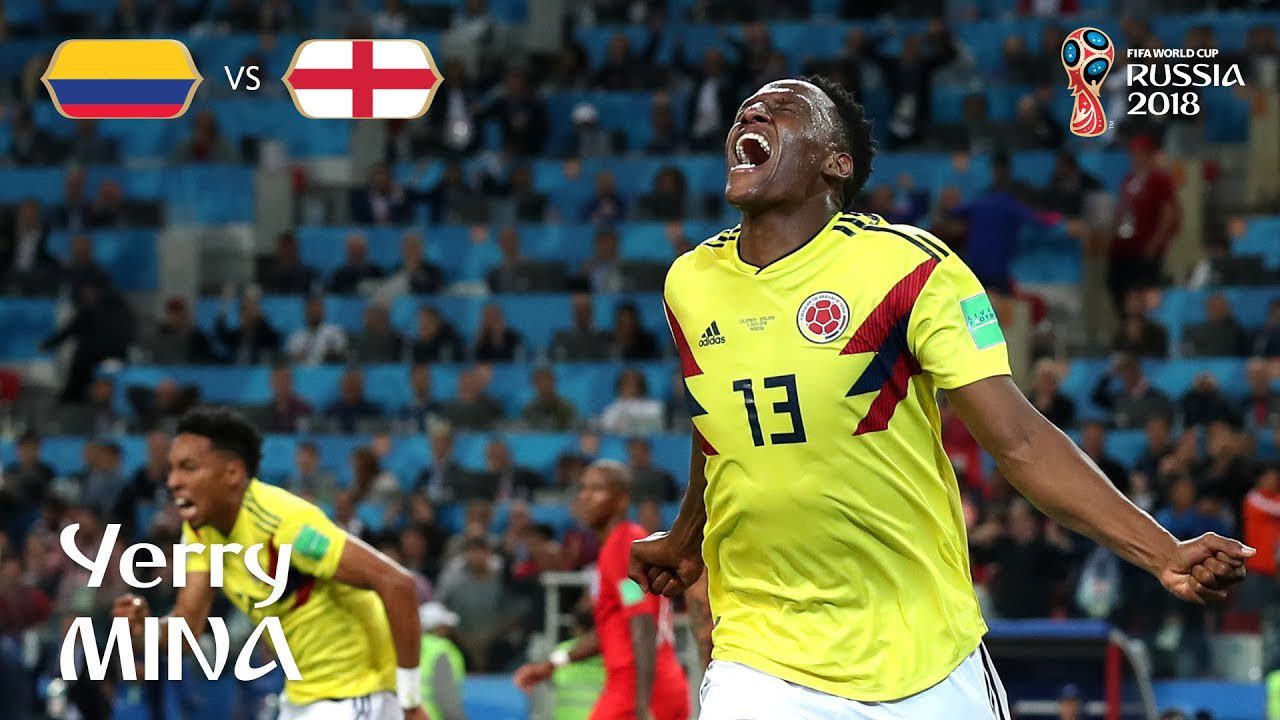 Yerry Mina, elegido como uno de los cinco mejores del Mundial de Rusia 2018