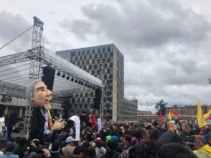 Así transcurre la movilización promovida por Gustavo Petro