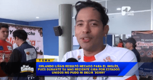 Divertida anécdota de Orlando Liñán por no saber inglés