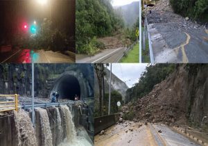 Impresionante derrumbe de casa por el fuerte invierno en vía al Llano