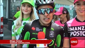 Diego Ochoa se quedó con la segunda etapa de la Vuelta a Colombia