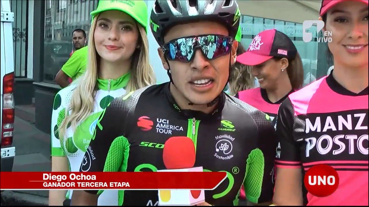Diego Ochoa se quedó con la segunda etapa de la Vuelta a Colombia