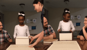 La conmovedora reacción de esta niña al enterarse de que es adoptada
