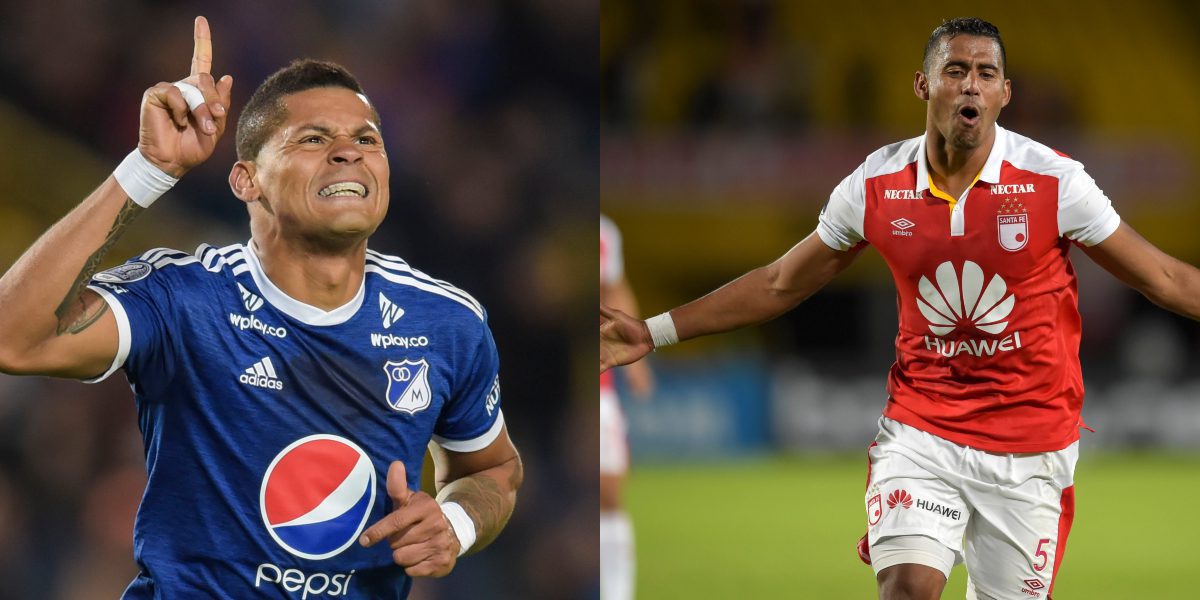 Santa Fe Vs Millonarios: así formarían los equipos en la Copa Sudamericana