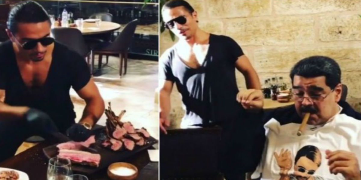 El Banquete de Nicolás Maduro en el lujoso restaurante de Salt Bae