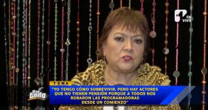 Productoras responsables de los actores no se jubila, denuncia actriz