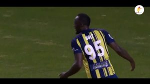 Video: El doblete de Usain Bolt en su primer partido como futbolista profesional