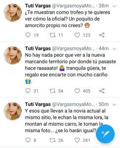 Tuti Vargas arremetió contra la nueva novia de Sebastián Yepes
