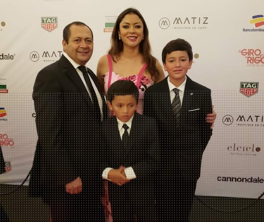 Empresario Jesús guerrero Hernández presente en la cena de bienvenida a Froome