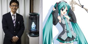 Hombre japonés se casa con un holograma de realidad virtual
