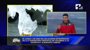 Canal 1, el primer canal colombiano en la Antártida con la Armada