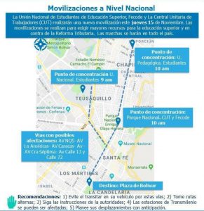¡Ojo! Paro Nacional afectaría siete vías principales de Bogotá