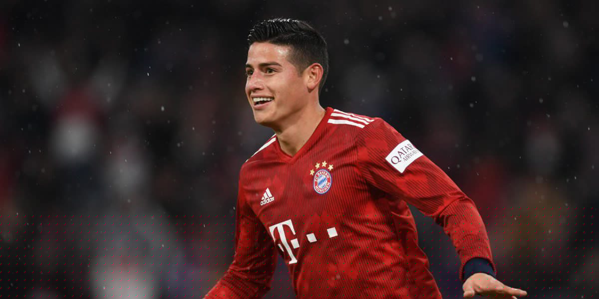 ¡Intratable! Mira el triplete de James en la goleada del Bayern ante Mainz