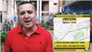 Charly Cadavid intentó robarse los créditos de una movilización en Bello
