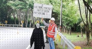 La creativa campaña de prevención de Nuevo Cauca en la vía Popayán-Santander de Quilichao