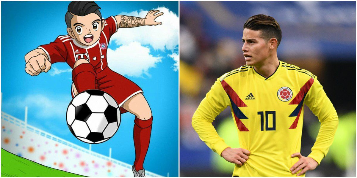 james rodriguez super campeones dibujo 1