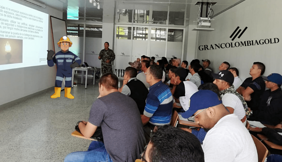 Gran Colombia Gold certifica a 130 empleados en manejo de explosivos