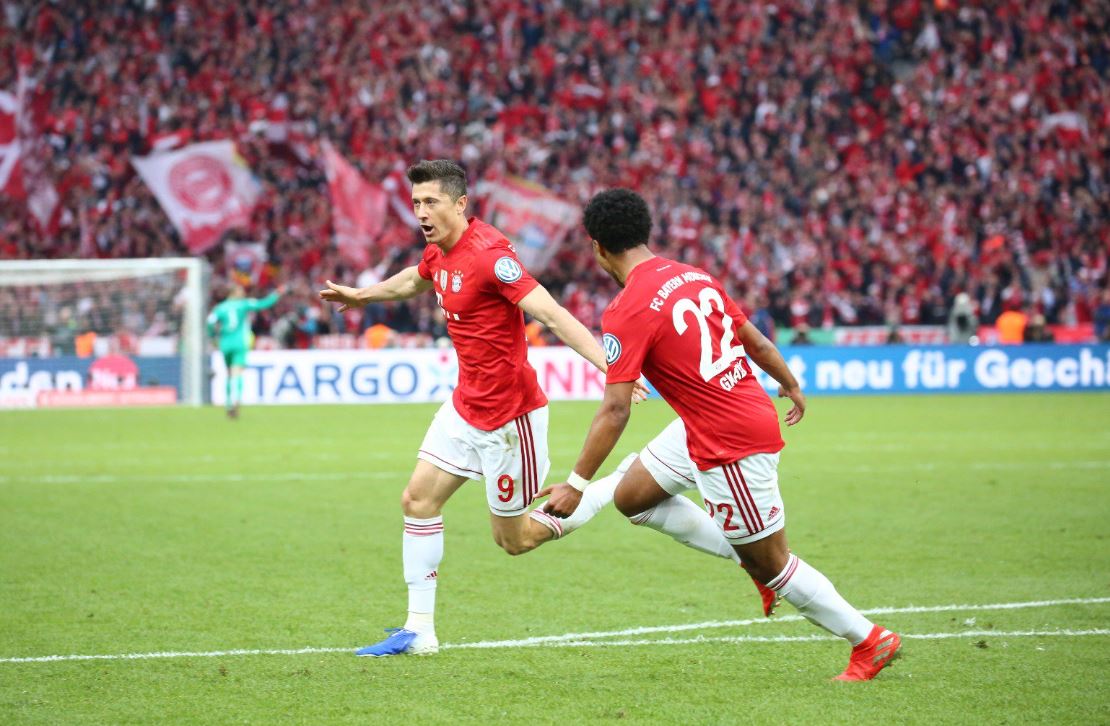 Doblete de Lewandowski y golazo de Coman le dan el título de Copa Alemania al Bayern Múnich